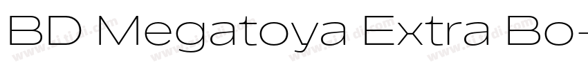 BD Megatoya Extra Bo字体转换